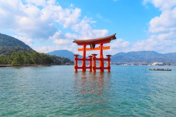 厳島神社 満潮時,画像