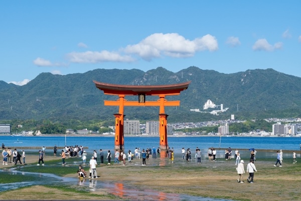 厳島神社 干潮時,画像