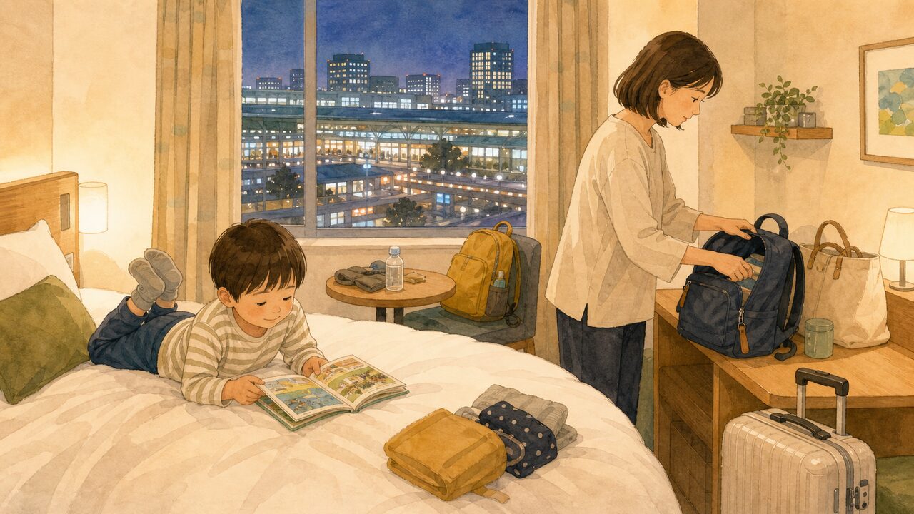 ホテル内で遊べる子連れ宿を比較して選ぶイメージ